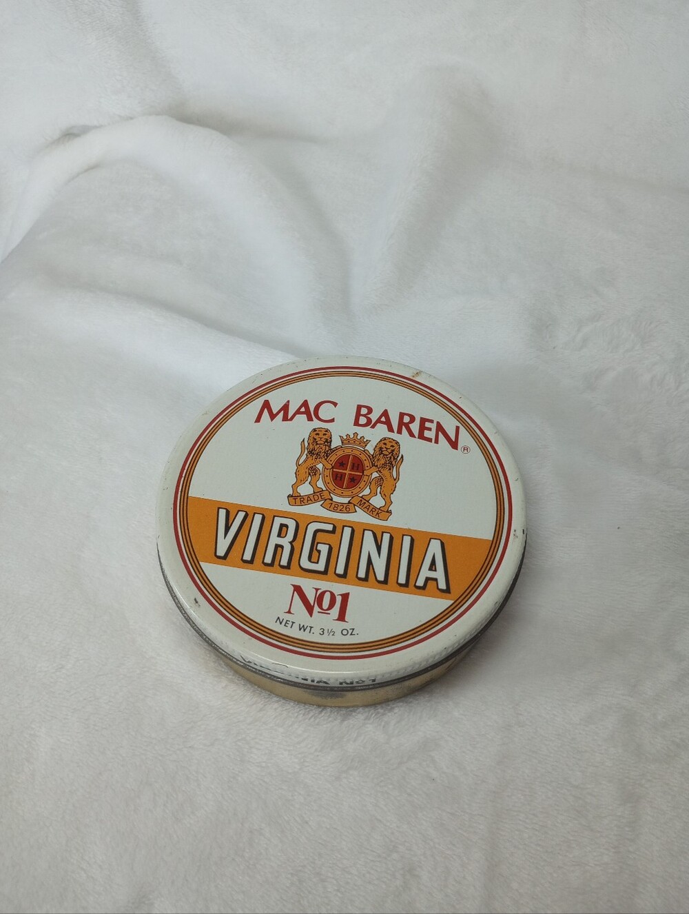 Mac Baren Virginia No. 1 Antique Tobacco Tin Made in Denmark Vintage Advertising